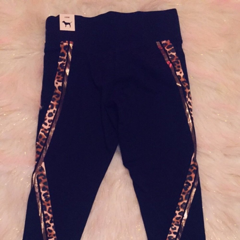 Leopard print pants leggings by pink